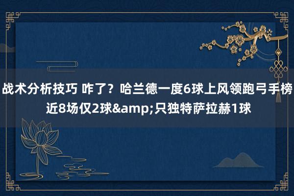 战术分析技巧 咋了？哈兰德一度6球上风领跑弓手榜 近8场仅2球&只独特萨拉赫1球