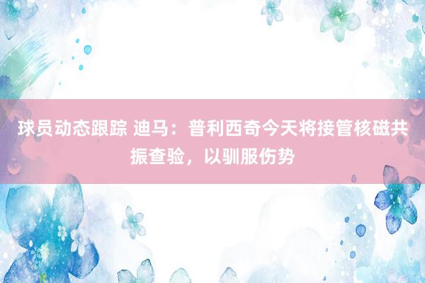 球员动态跟踪 迪马：普利西奇今天将接管核磁共振查验，以驯服伤势