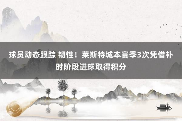 球员动态跟踪 韧性！莱斯特城本赛季3次凭借补时阶段进球取得积分