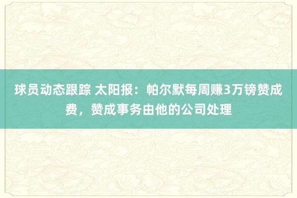 球员动态跟踪 太阳报：帕尔默每周赚3万镑赞成费，赞成事务由他的公司处理