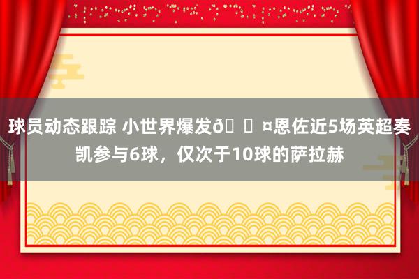 球员动态跟踪 小世界爆发😤恩佐近5场英超奏凯参与6球，仅次于10球的萨拉赫